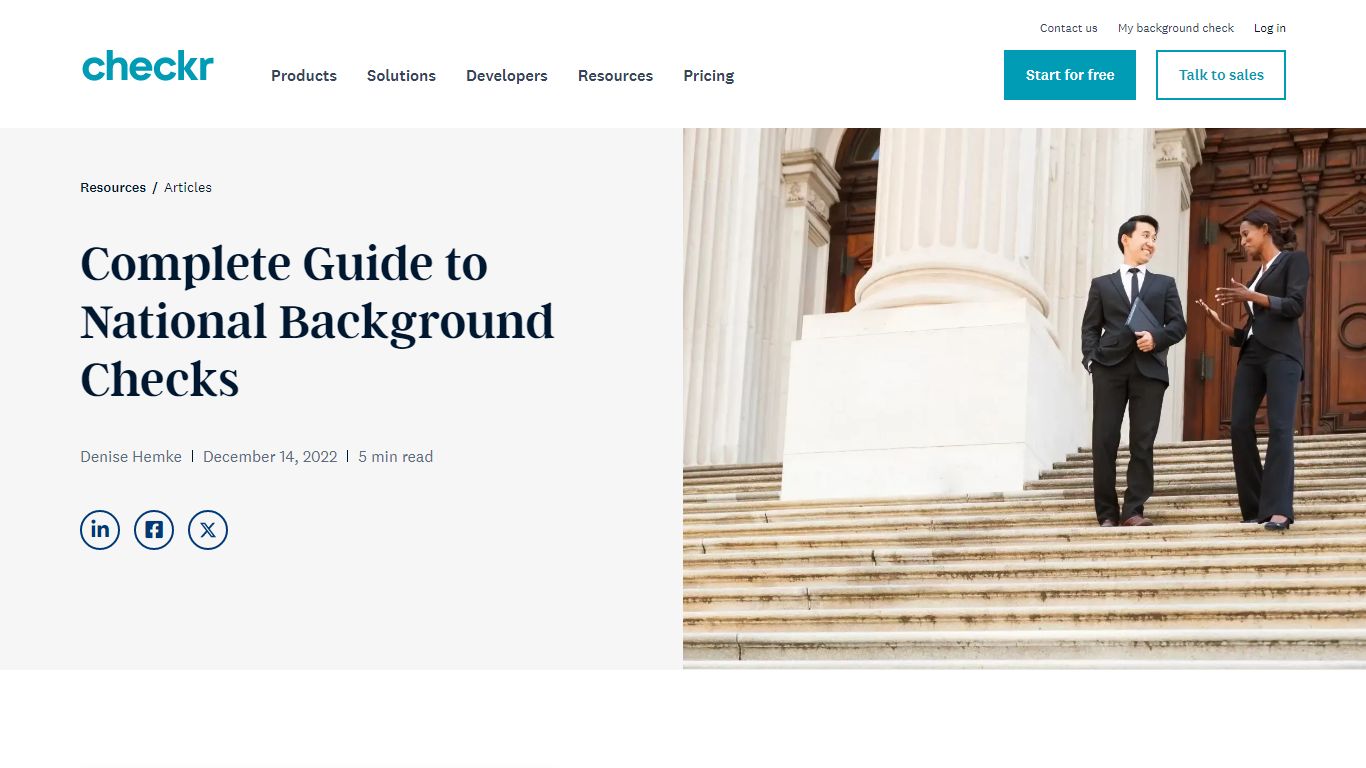 Complete Guide to National Background Checks | Checkr